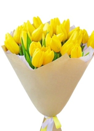 Букет "Жёлтые тюльпаны" 25шт